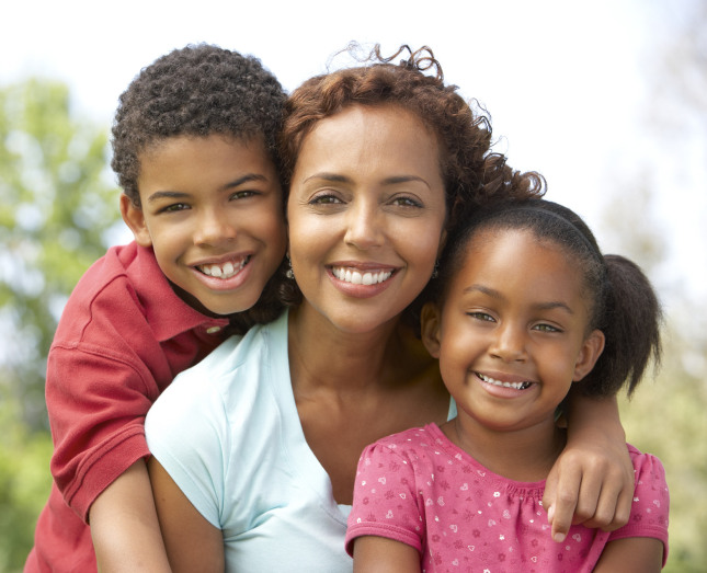 If a woman is remarried for time only and has children, who are the children sealed to?