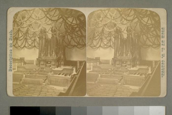 Why was the tabernacle so elaborately decorated for Brigham Young’s funeral?