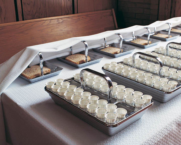 What happens to left over Sacrament bread?