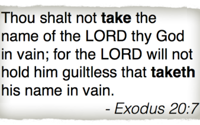 Is it okay to say “Oh my gosh” or is that taking the Lord’s name in vain?