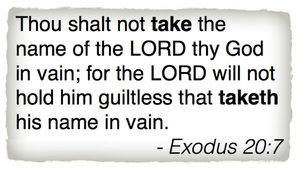 Is it okay to say “Oh my gosh” or is that taking the Lord’s name in vain?