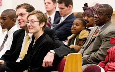 What is the policy if someone becomes disruptive at a church meeting?