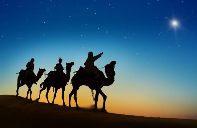 How did the wisemen follow the star in the east?