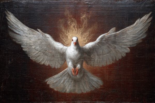 Did the Holy Ghost actually go into the body of the dove at Jesus’ baptism?