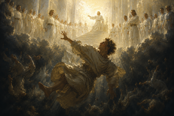 Was Satan cast down to our planet only?