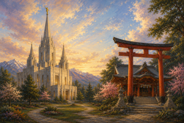 What are the differences/similarities between a Latter-day Saint temple and a Shinto shrine?
