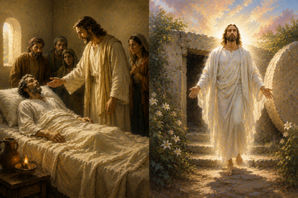 What is the difference between being raised from the dead and resurrection?